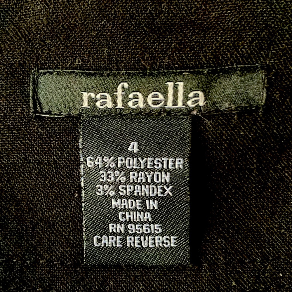 Rafaella Deep Black Pencil Silhouette Skirt Size 4 - Picture 9 of 10